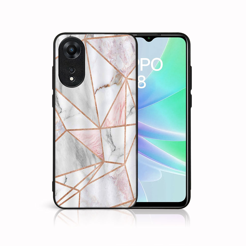 MY ART Védőburkolat a Oppo-hoz A78 PINK MARBLE (143) akciós termékkép 1