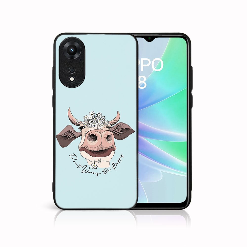 MY ART Védőhuzat Oppo A78 HAPPY COW (181) számára akciós termékkép 1