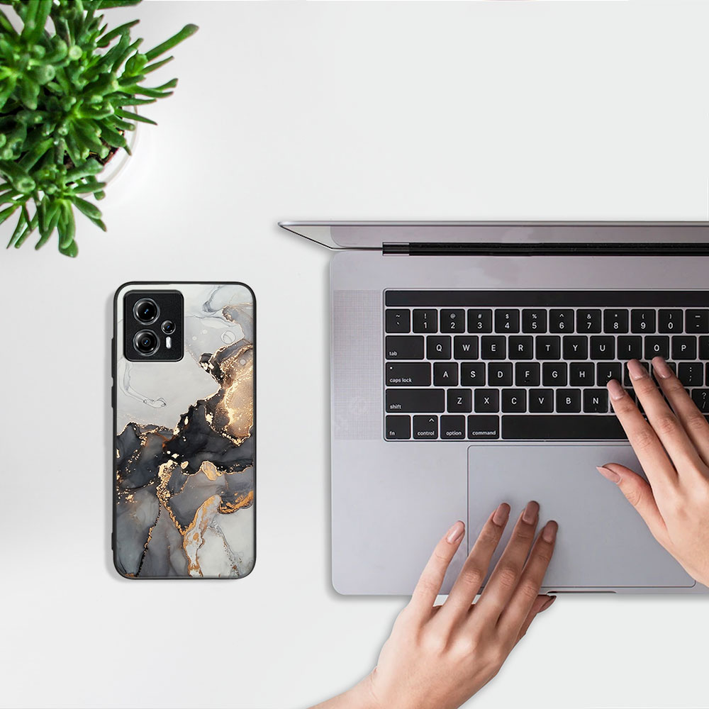 PROTEMIO MY ART Motorola Moto G13 / G23 GREY MARBLE (140) védőburkolat termék 2. képe