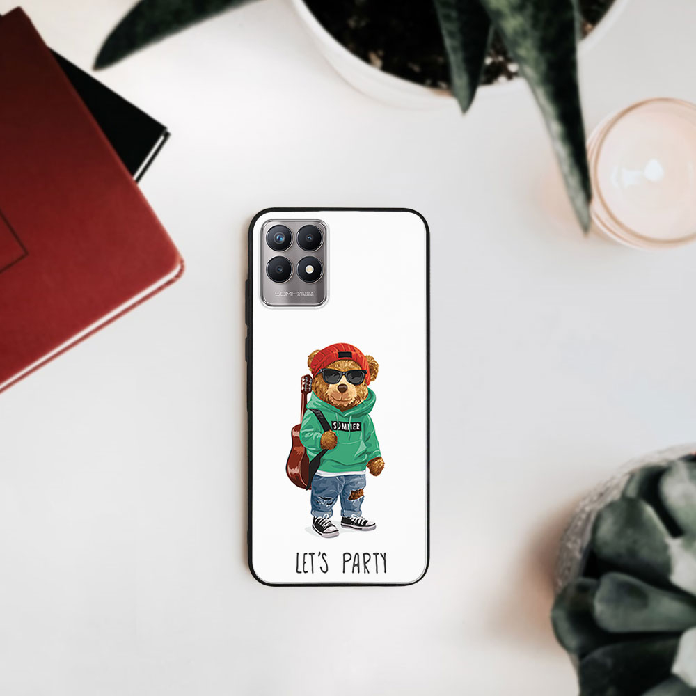 PROTEMIO MY ART szilikon tok Realme 8i BEAR (008) termék 2. képe