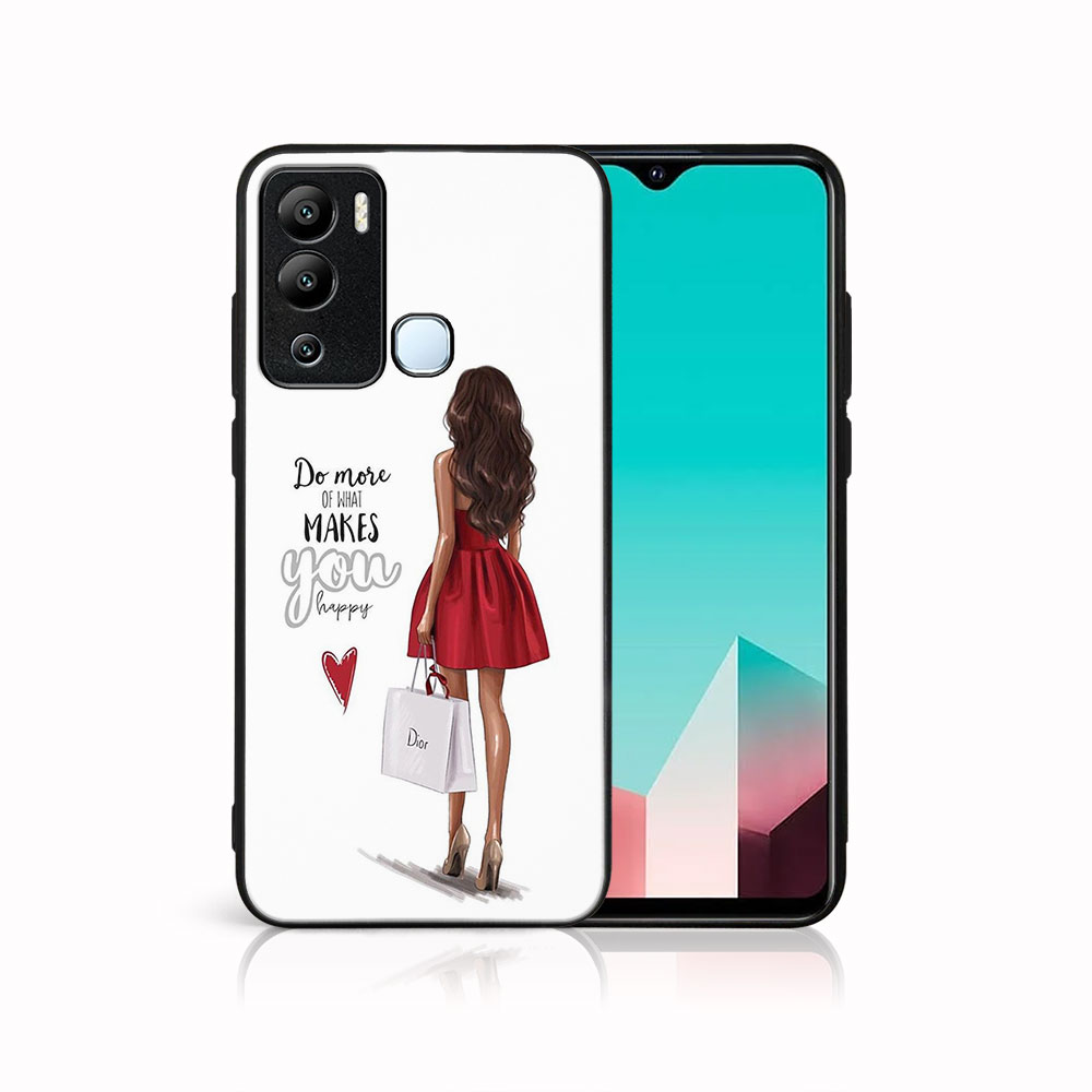 PROTEMIO MY ART Védőhuzat Infinix Hot 12i RED DRESS (137) számára akciós termékkép 1