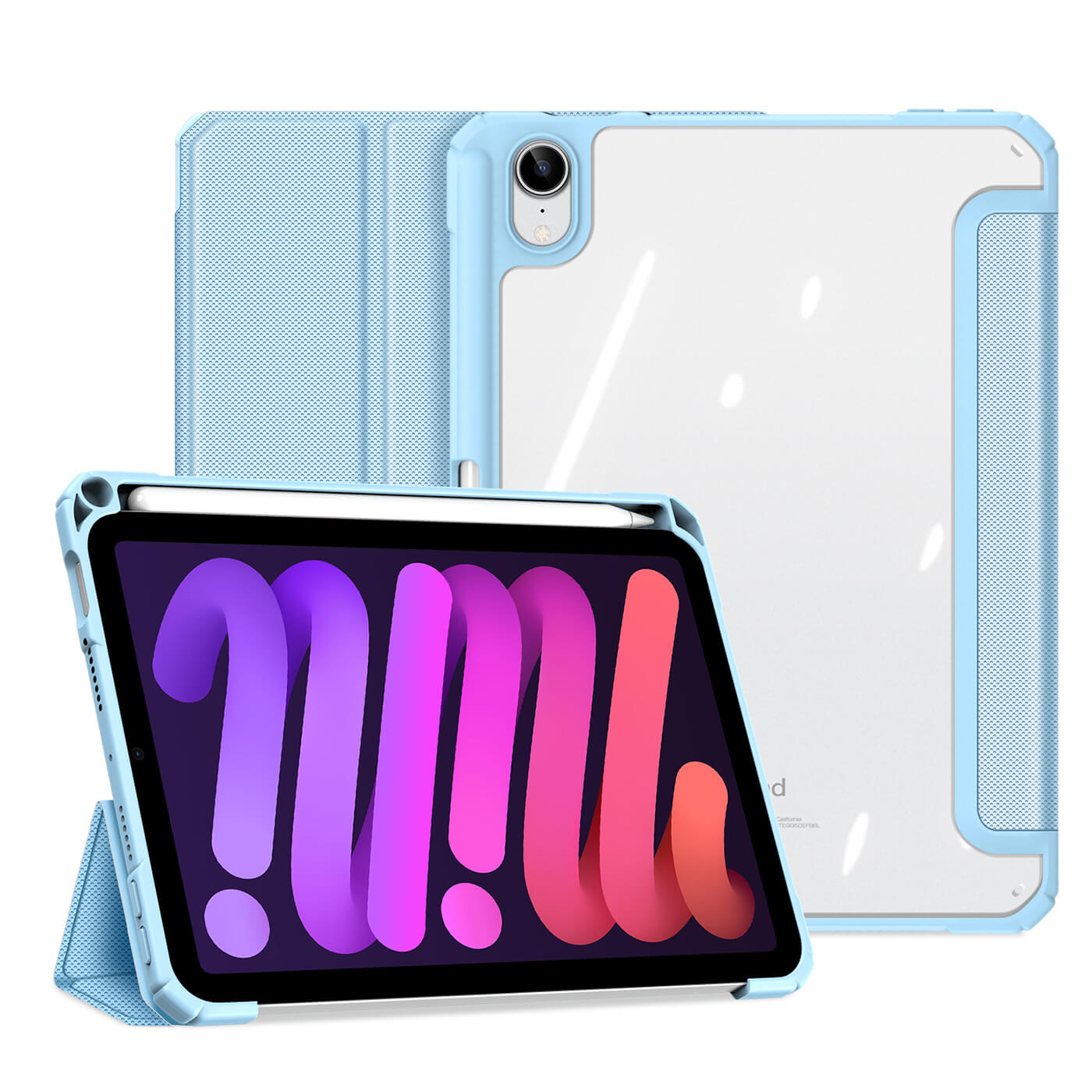 DUX TOBY Apple iPad mini 2021 flip tok, kék termék 2. képe