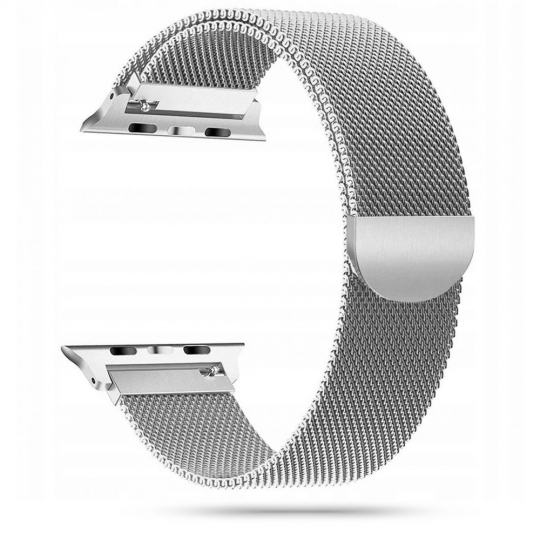 TECH-PROTECT MILANESE heveder Apple Watch Ultra 1 / 2 (49 mm) / 9 / 8 / 7 (45 mm) / 6 / SE / 5 / 4 (44 mm) / 3 / 2 / 1 (42 mm) ezüst akciós termékkép 1