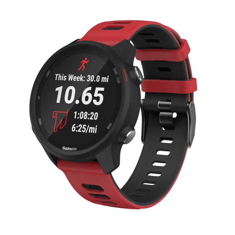 Szíj Garmin Venu 2 / Vivoactive 4 piros-fekete akciós termékkép 1