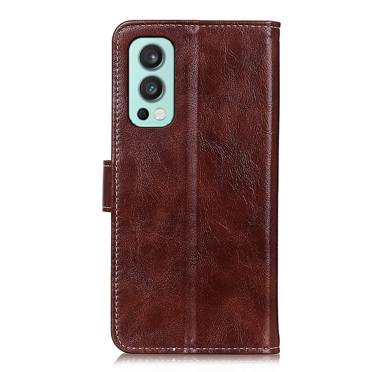 RETRO Wallet tok OnePlus Nord 2 5G barna termék 2. képe