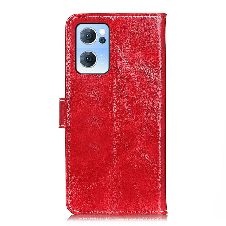RETRO Wallet tok Oppo Reno7 5G piros termék 2. képe