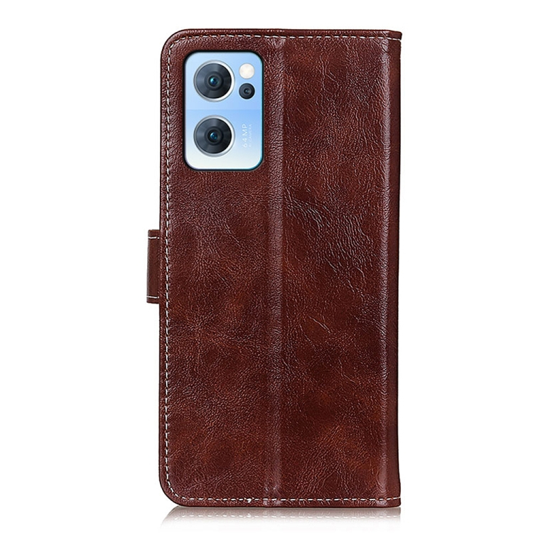 RETRO Wallet tok Oppo Reno7 5G barna termék 2. képe