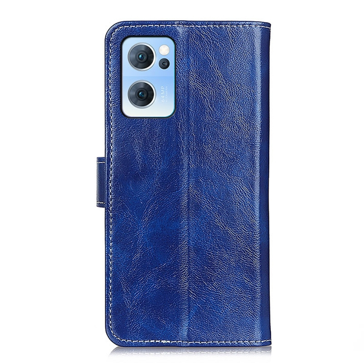 RETRO Wallet tok Oppo Reno7 5G kék termék 2. képe