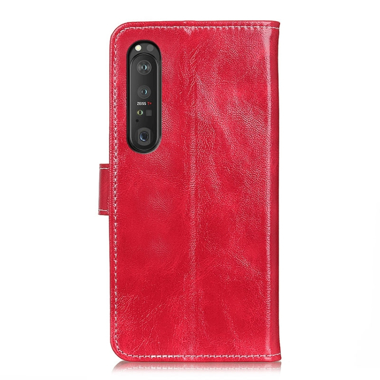 RETRO Wallet tok Sony Xperia 1 III piros termék 2. képe