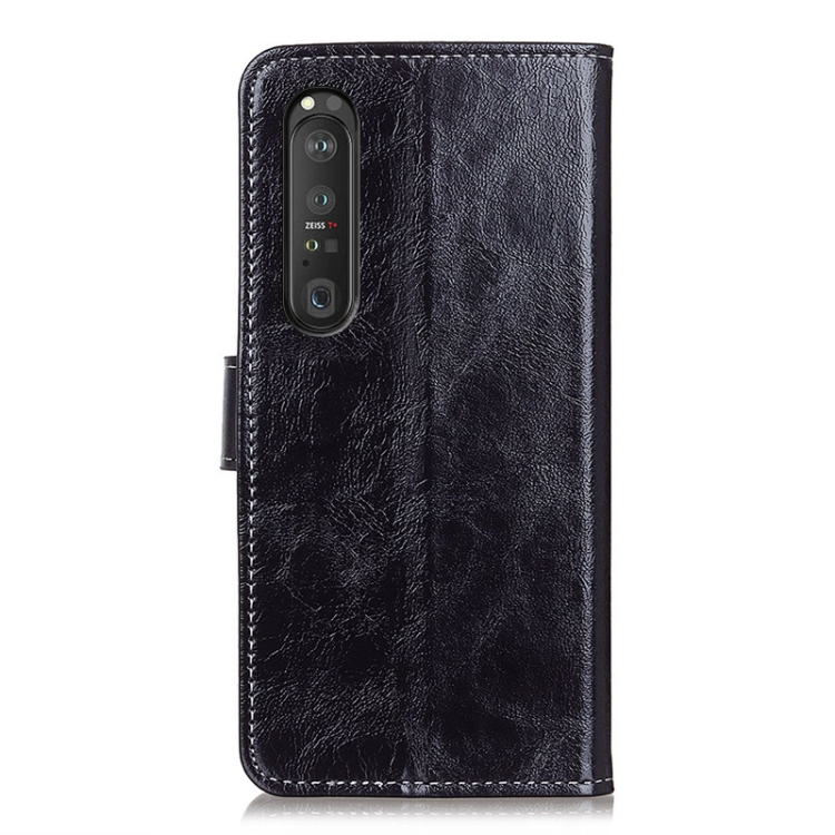 RETRO Wallet tok Sony Xperia 1 III fekete termék 2. képe