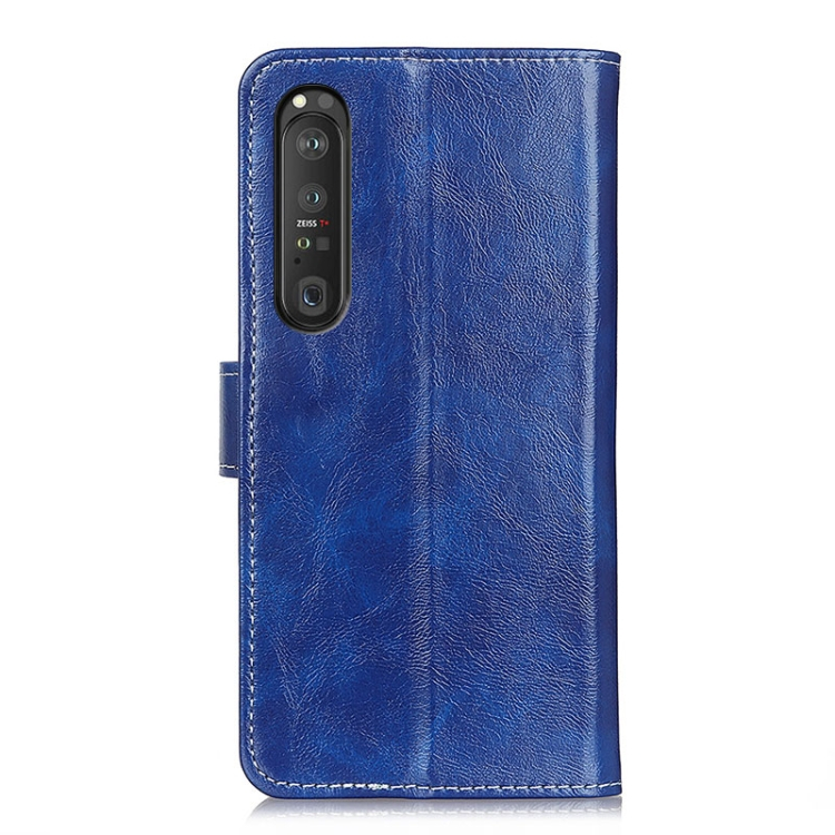 RETRO Wallet tok Sony Xperia 1 III kék termék 2. képe