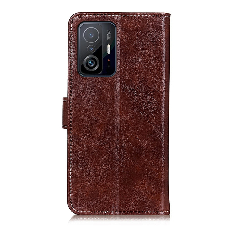RETRO Wallet tok Xiaomi 11T / 11T Pro barna termék 2. képe
