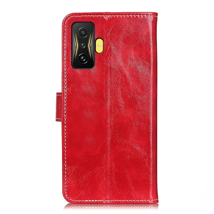 RETRO Wallet tok Xiaomi Poco F4 GT piros termék 2. képe