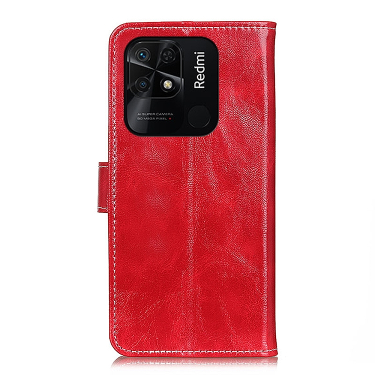 RETRO Wallet tok Xiaomi Redmi 10C piros termék 2. képe
