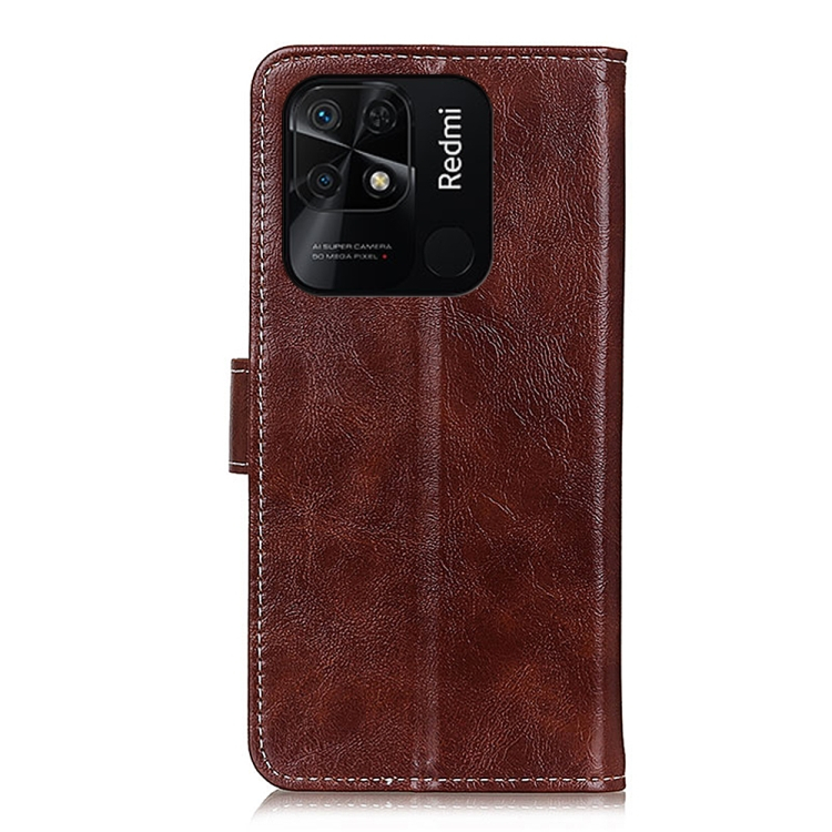 RETRO Wallet tok Xiaomi Redmi 10C barna termék 2. képe