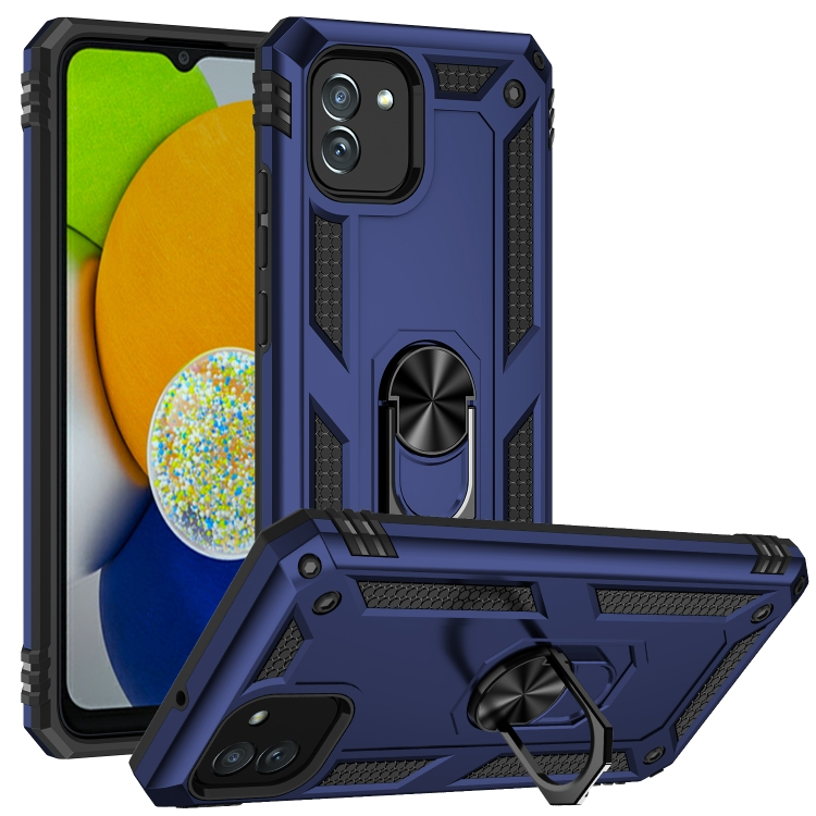 RING Védőtok Samsung Galaxy A03 kék akciós termékkép 1