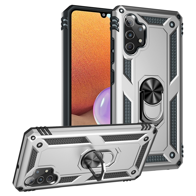 RING védőtok Samsung Galaxy A32 Silver készülékhez akciós termékkép 1