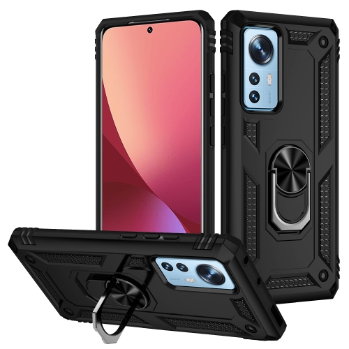 RING Védőburkolat Xiaomi 12 / Xiaomi 12X fekete akciós termékkép 1