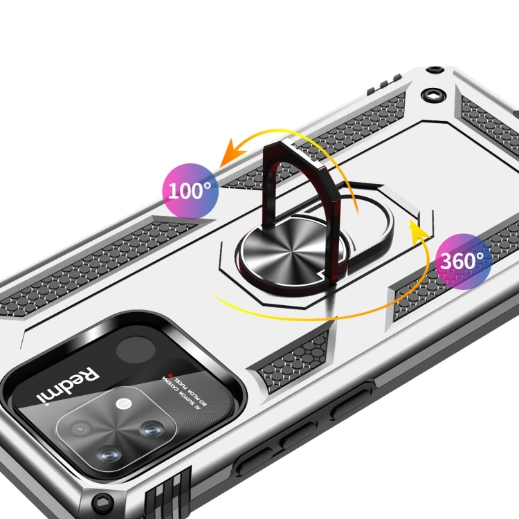 RING Védőtok Xiaomi Redmi 10C ezüsthöz termék 2. képe