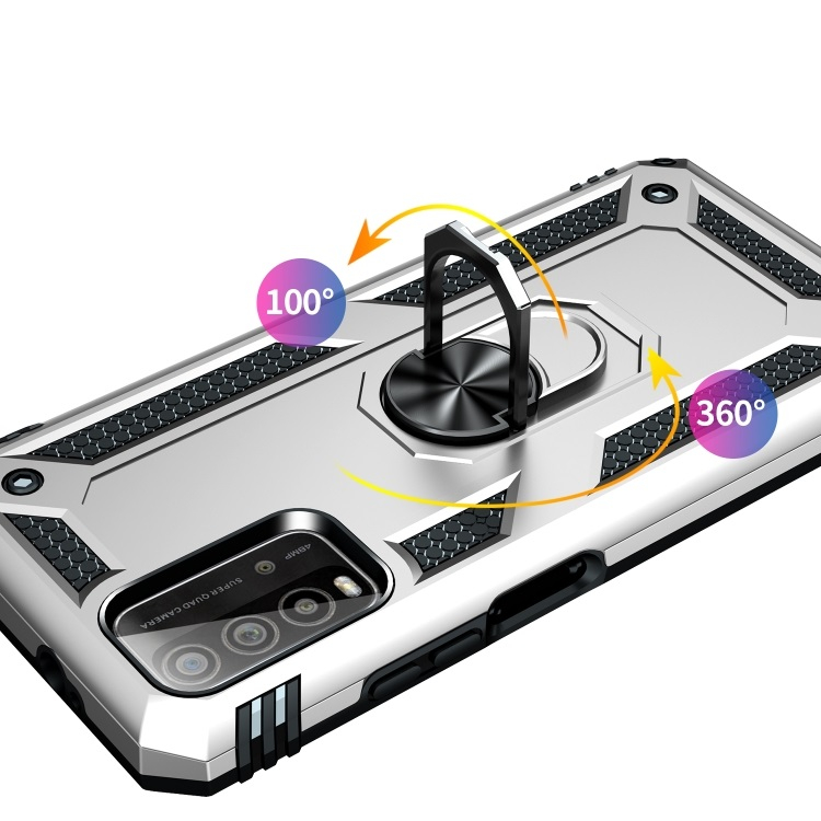 RING Védőtok Xiaomi Redmi 9T ezüsthöz termék 2. képe