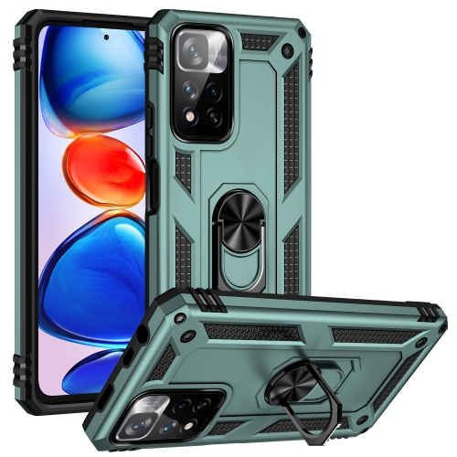 RING védőtok Pro Xiaomi Redmi Note 11 készülékhez zöldre akciós termékkép 1