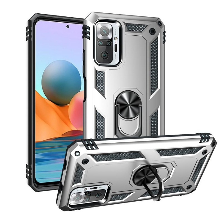 RING Védőburkolat Xiaomi Redmi Note 10 Pro ezüst akciós termékkép 1