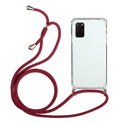 ROPE Átlátszó borítás húzózsinórral Samsung Galaxy S20 piros akciós termékkép 1