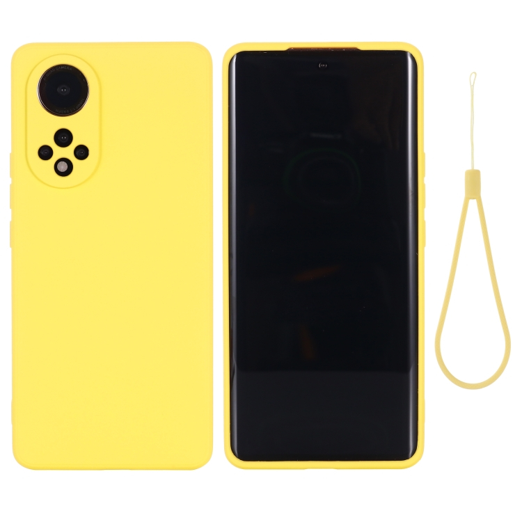 RUBBER Gumi borítás Huawei Nova 9 sárga termék 2. képe