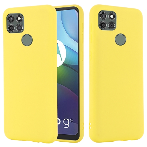 RUBBER Gumi borítás Motorola Moto G9 Teljesítmény sárga akciós termékkép 1