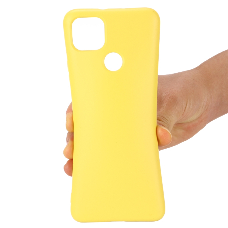 RUBBER Gumi borítás Motorola Moto G9 Teljesítmény sárga termék 2. képe