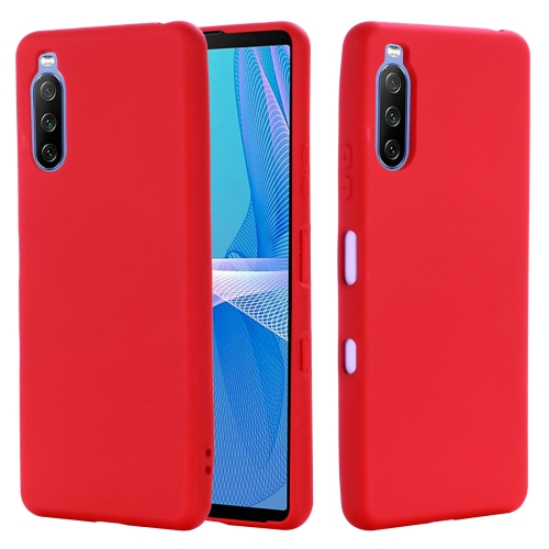 RUBBER Gumi borítás Sony Xperia 10 III piros akciós termékkép 1