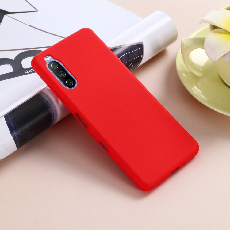 RUBBER Gumi borítás Sony Xperia 10 III piros termék 2. képe