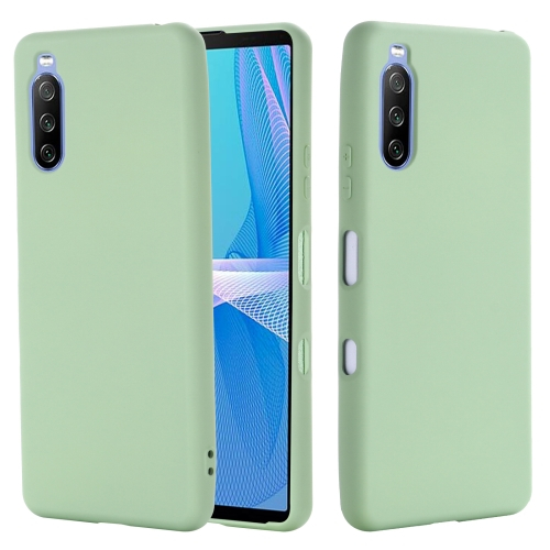 RUBBER Gumi borítás Sony Xperia 10 III zöld akciós termékkép 1