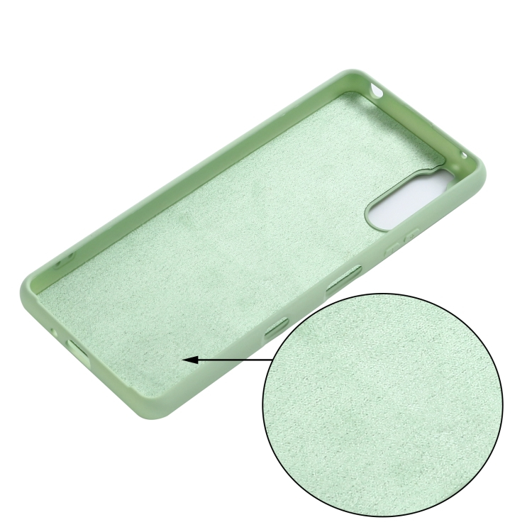 RUBBER Gumi borítás Sony Xperia 10 III zöld termék 2. képe