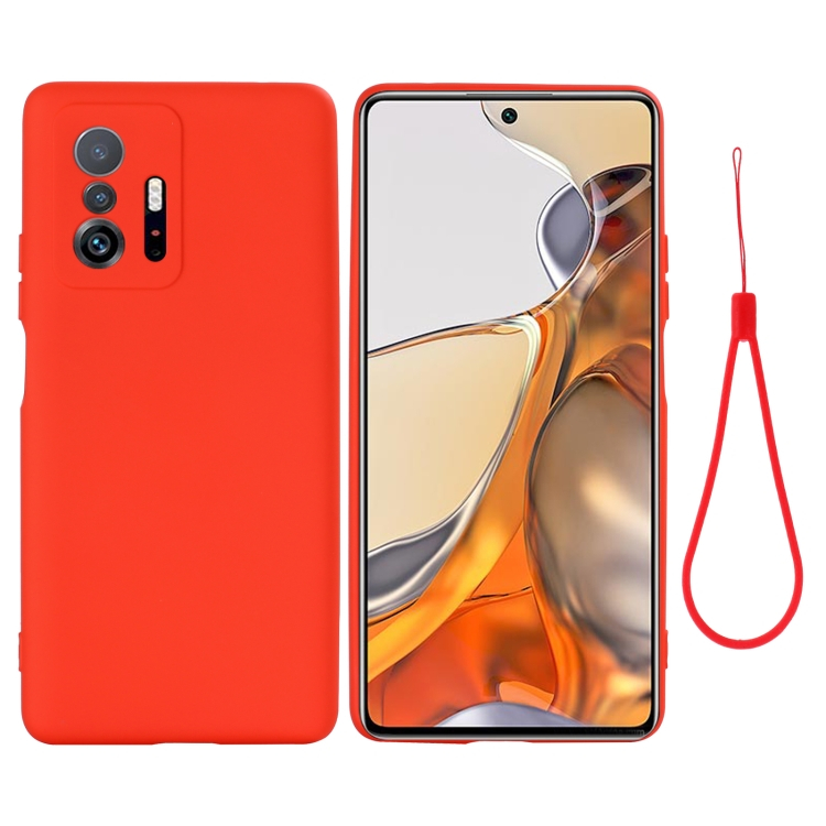 RUBBER Gumi borítás Xiaomi 11T piros termék 2. képe