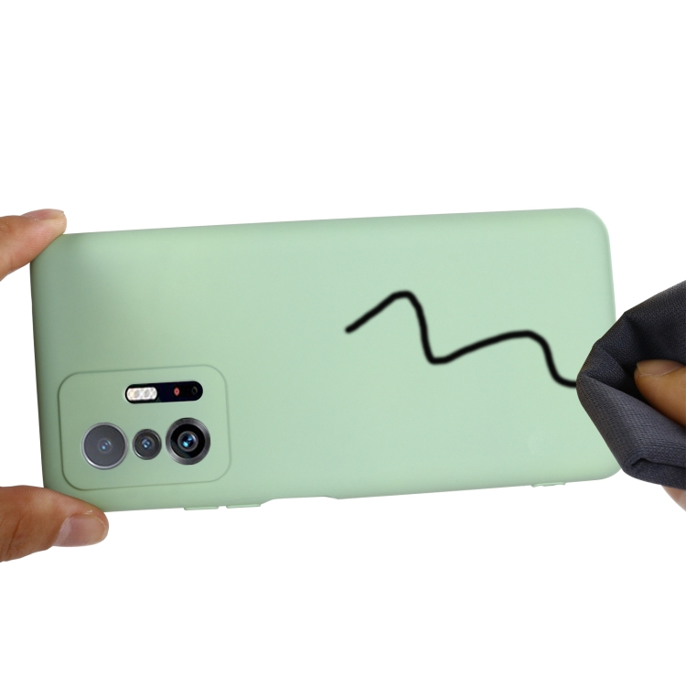 RUBBER Gumi borítás Xiaomi 11T zöld termék 2. képe