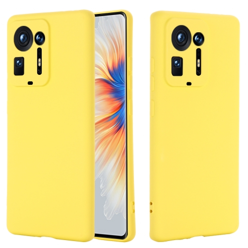RUBBER Gumi borítás Xiaomi Mix 4 sárga akciós termékkép 1