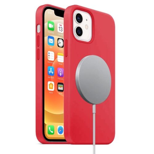 RUBBER MAGSAFE tok Apple iPhone 12 mini piros akciós termékkép 1