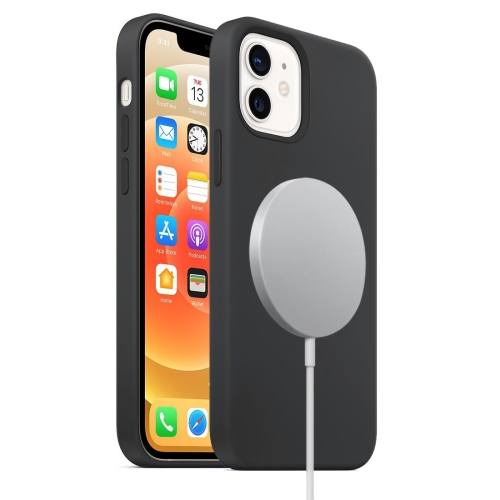 RUBBER MAGSAFE tok Apple iPhone 12 mini fekete akciós termékkép 1