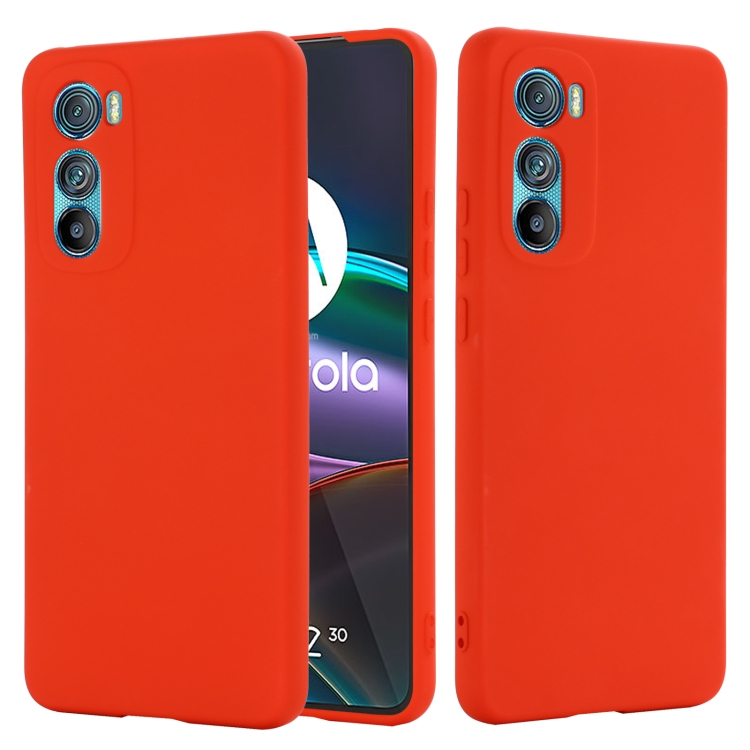 RUBBER Védőburkolat Motorola Edge 30 piros akciós termékkép 1