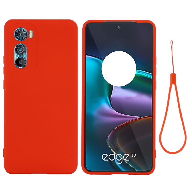 RUBBER Védőburkolat Motorola Edge 30 piros termék 2. képe