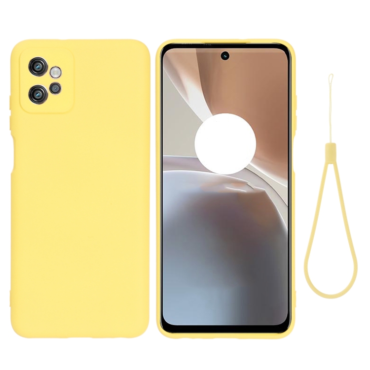 RUBBER Motorola Moto G32 védőburkolat sárga akciós termékkép 1