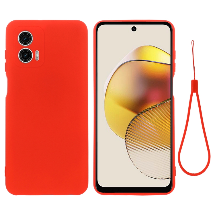 RUBBER védőburkolat Motorola Moto G53 5G piros akciós termékkép 1