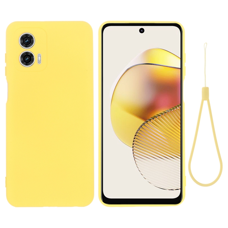 RUBBER védőburkolat Motorola Moto G53 5G sárga akciós termékkép 1