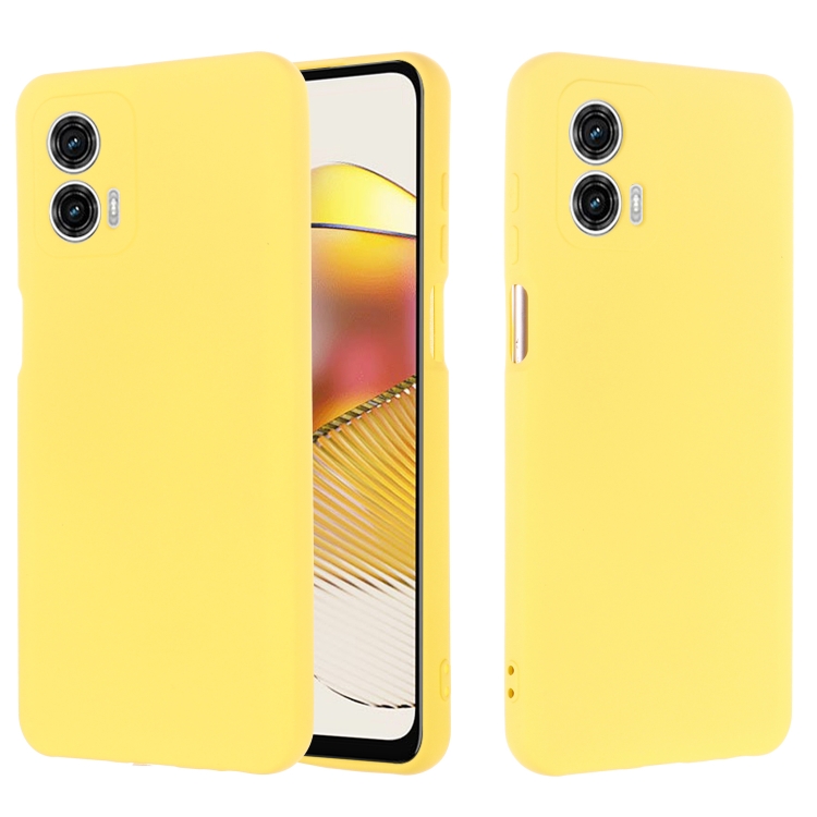 RUBBER védőburkolat Motorola Moto G53 5G sárga termék 2. képe