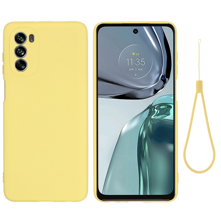 RUBBER Motorola Moto G62 5G védőburkolat sárga akciós termékkép 1