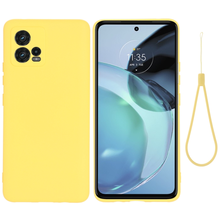 RUBBER Motorola Moto G72 védőburkolat sárga akciós termékkép 1
