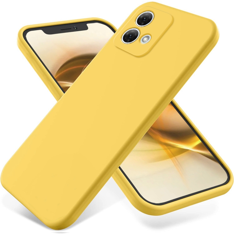 RUBBER Motorola Moto G84 5G védőburkolat sárga akciós termékkép 1
