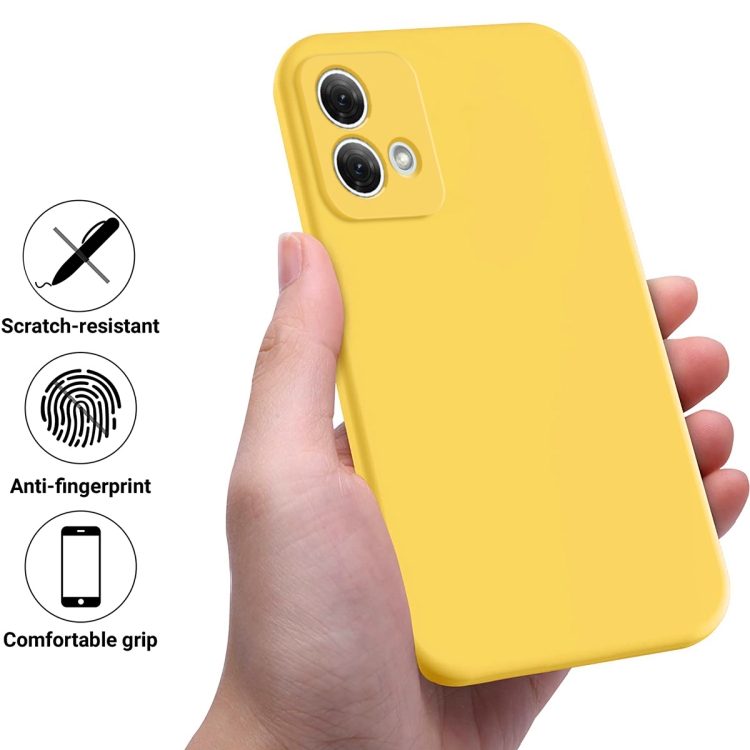 RUBBER Motorola Moto G84 5G védőburkolat sárga termék 2. képe