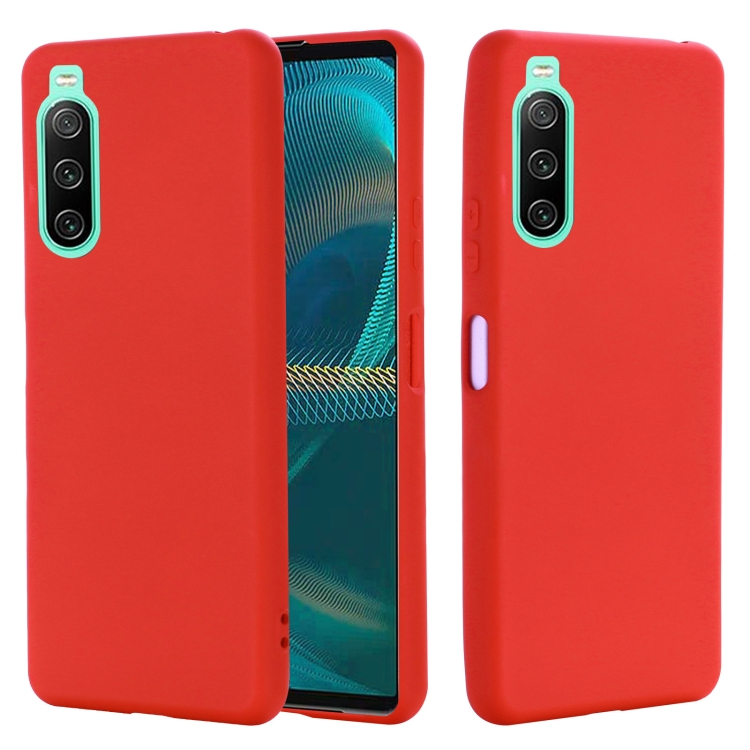 RUBBER Védőburkolat Sony Xperia 10 IV 5G piros akciós termékkép 1